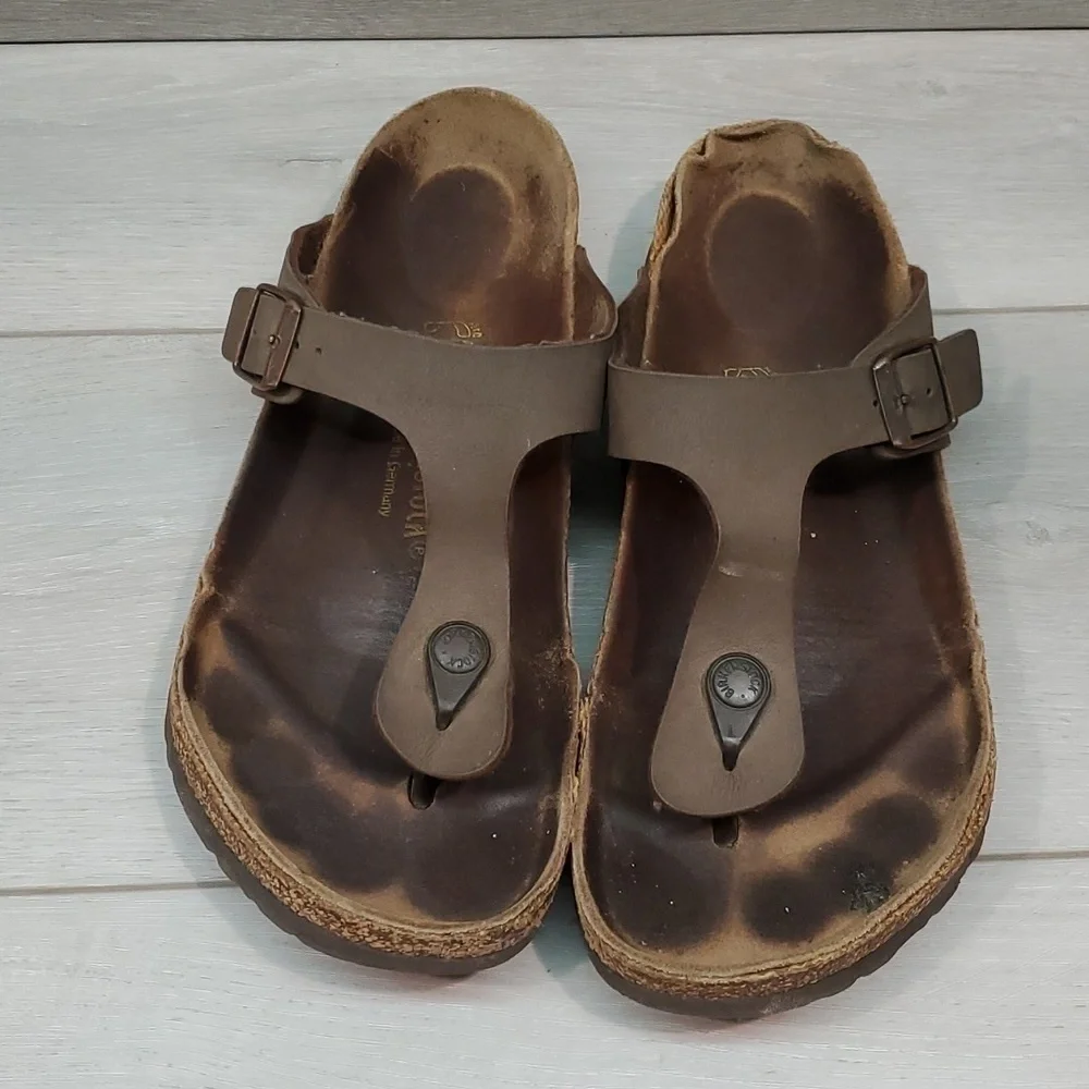 Birkenstock Women Gizeh Comfort Sandals Flats shoes sz 41/10